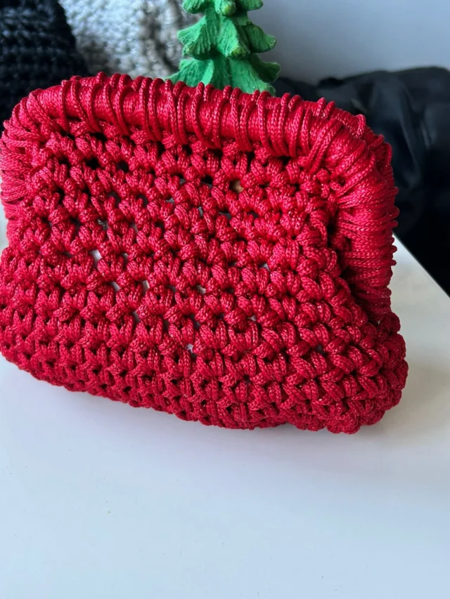 Scarlet Evening Clutch